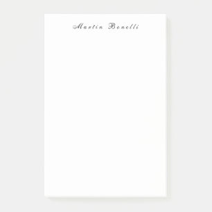 Notas Post-it® Guión simple blanco simple blanco simple para cali