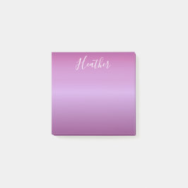 Notas Post-it® Guión violeta púrpura y blanco Personalizado