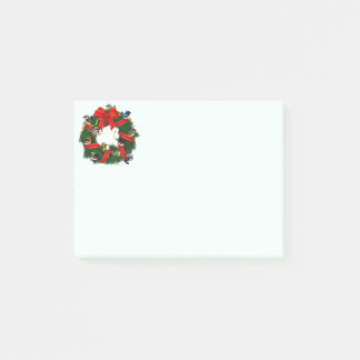 Notas Post-it® Guirnalda del navidad de las currucas de