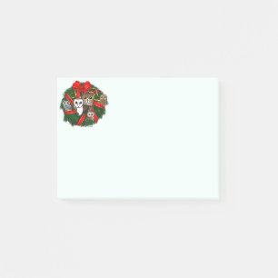 Notas Post-it® Guirnalda del navidad de los búhos de Birdorable