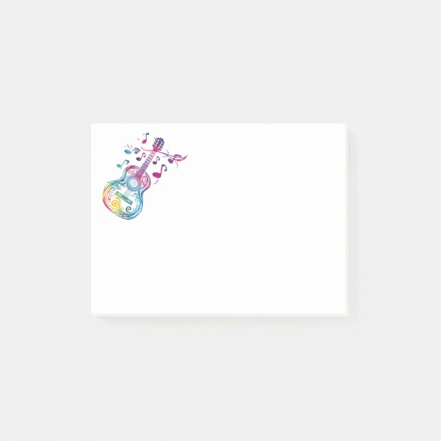 Notas Post-it® Guitarra musical (Anverso)