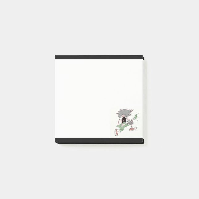 Notas Post-it® Guitarrista (Anverso)