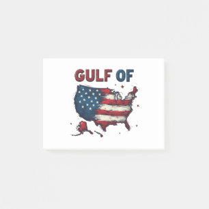 Notas Post-it® Gulf of America USA Map Trump USA Gulf of Mexico