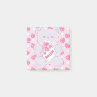 Notas Post-it® Gummi Sweet Strawberry Milk