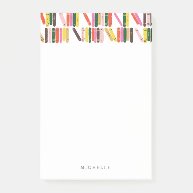 Notas Post-it® Gusano de biblioteca (Anverso)