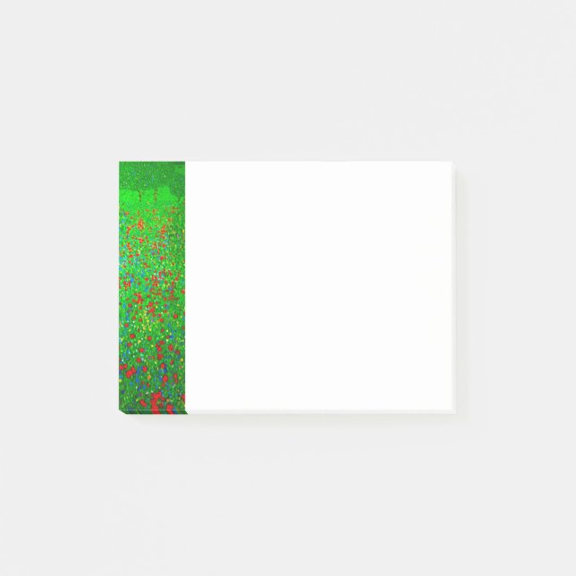 Notas Post-it® Gustav Klimt Poppy Field (Anverso)