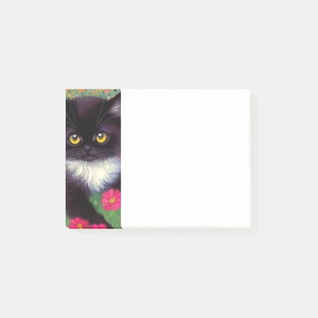 Notas Post-it® Gustav Klimt Tuxedo Cat (Anverso)
