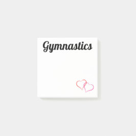 Notas Post-it® Gymnastics Post-It Notes 3x3 con corazón