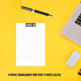 Notas Post-it® H. Translucent-Wht Metalizado