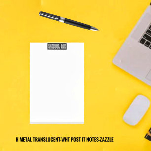 Notas Post-it® H. Translucent-Wht Metalizado