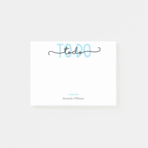 Notas Post-it® HACER - Azul AGREGAR TU NOMBRE BUJO