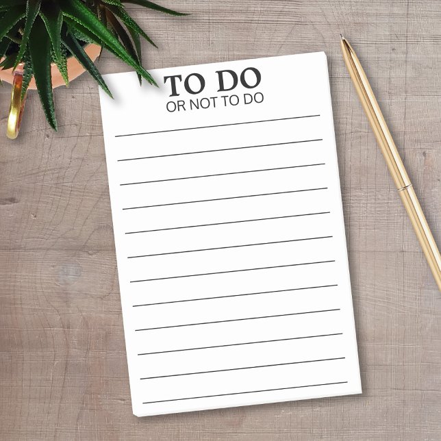Notas Post-it® Hacer o no hacer - Frase divertida (To Do - Not To Do Post-it notes)