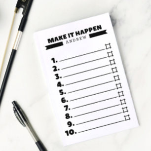 Notas Post-it® Hacer que ocurra el blanco y negro para hacer la l