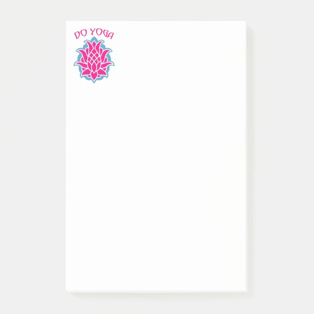 Notas Post-it® Hacer yoga (Anverso)