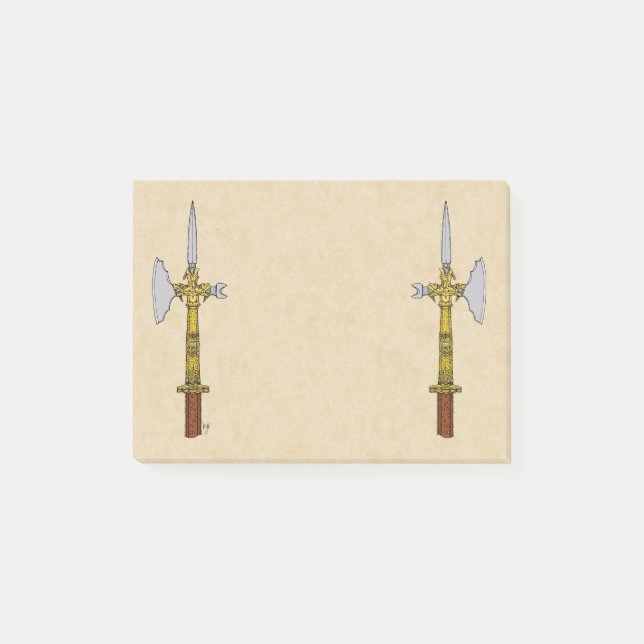 Notas Post-it® Hacha de asta de Eduardo IV (Anverso)