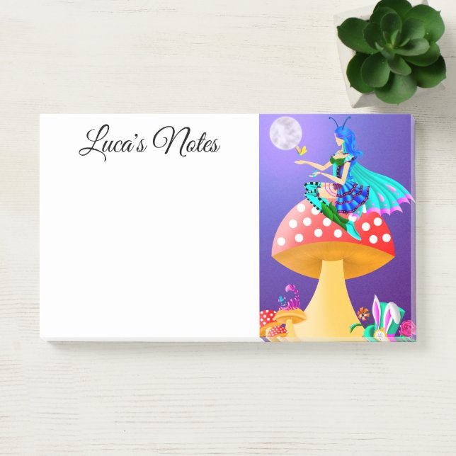 Notas Post-it® Hada de Pixe en el hongo Maravilla (Oficina)