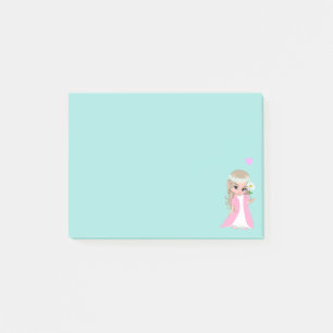 Notas Post-it® Hada linda sobre azul claro