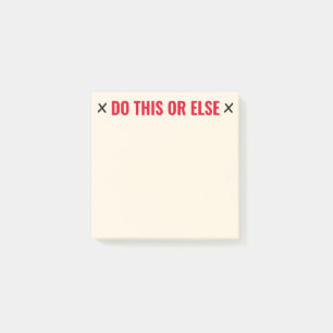 Notas Post-it® Haga esto o bien divertido