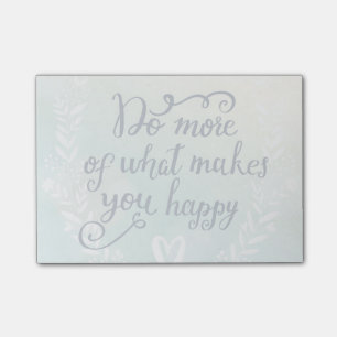 Notas Post-it® Haga más de qué le hace feliz