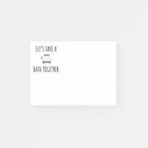 Notas Post-it® Hagamos un baño juntos