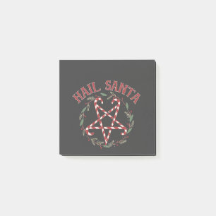 Notas Post-it® Hail Satan Navidades Krampus Xmas Devil Candy