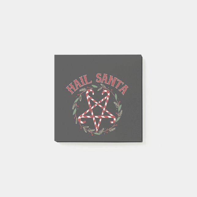 Notas Post-it® Hail Satan Navidades Krampus Xmas Devil Candy (Anverso)