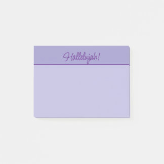 Notas Post-it® Hallelujah Sticky Notepad en morado