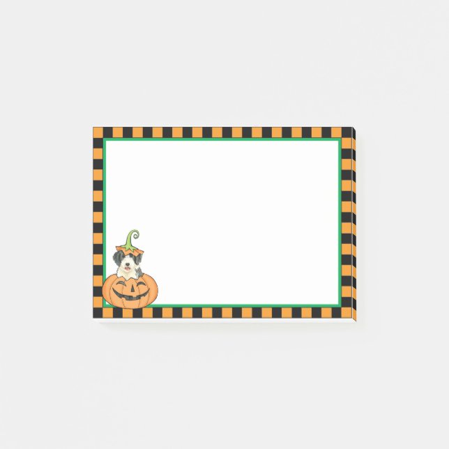 Notas Post-it® Halloween Beardie (Anverso)