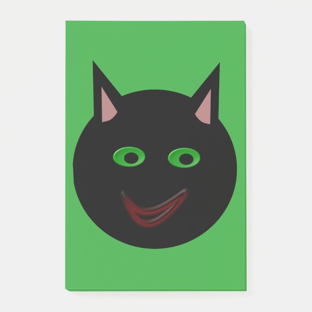 Notas Post-it® Halloween Black Cat Post anota (Anverso)