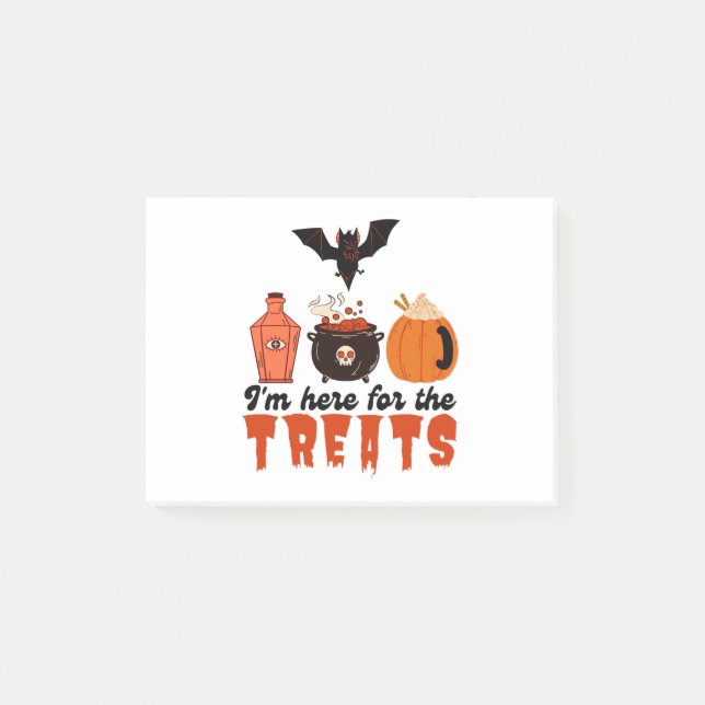 Notas Post-it® Halloween estoy aquí para las Retas (Anverso)