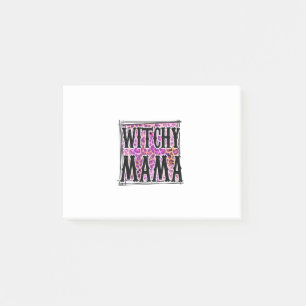 Notas Post-it® Halloween Leopard Witchy Mama cumpleaños