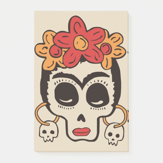 Notas Post-it® Halloween Skull Post-it Notes (Anverso)