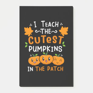 Notas Post-it® Halloween Teacher Cutest Pumpkins Cumpleaños