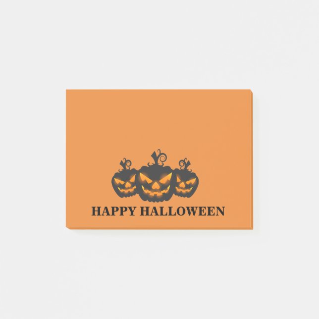 Notas Post-it® Halloween Tres Calabaza Enfadada (Anverso)