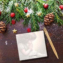 Notas Post-it® Halo de luz radiante de Niña Niña Niña Rezando