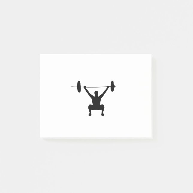 Notas Post-it® Halterofilia (Anverso)