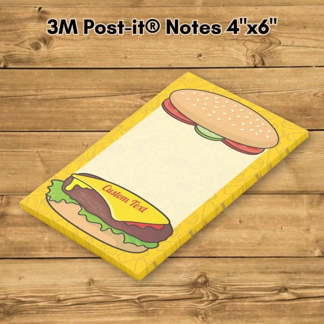 Notas Post-it® Hamburguesa con queso (Subido por el creador)