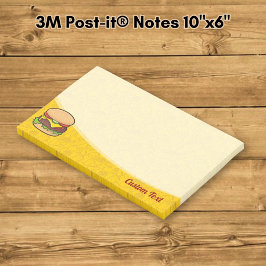 Notas Post-it® Hamburguesa con queso
