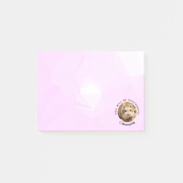 Notas Post-it® HammyVille - Martillo lindo con cita motivacional (Anverso)