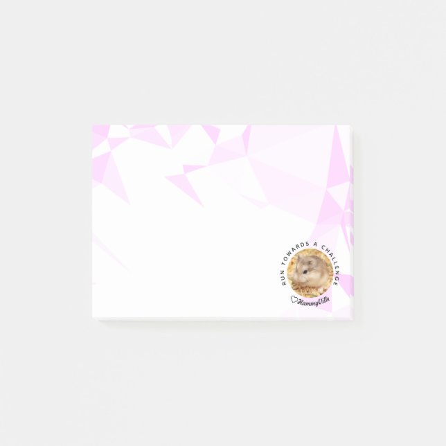 Notas Post-it® HammyVille - Martillo lindo con cita motivacional (Anverso)