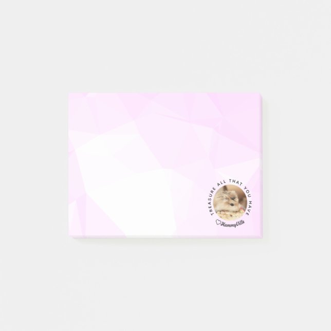 Notas Post-it® HammyVille - Martillo lindo con cita motivacional (Anverso)