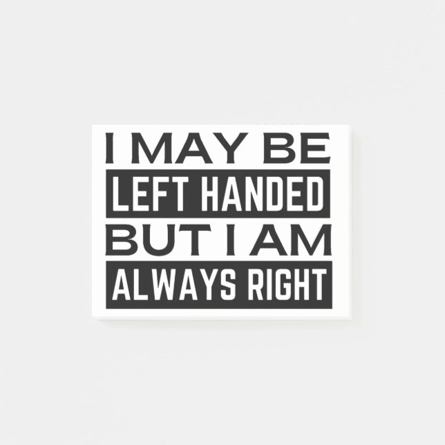 Notas Post-it® Hander izquierdo (Anverso)