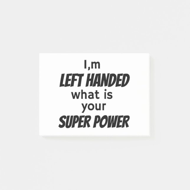 Notas Post-it® Hander izquierdo (Anverso)