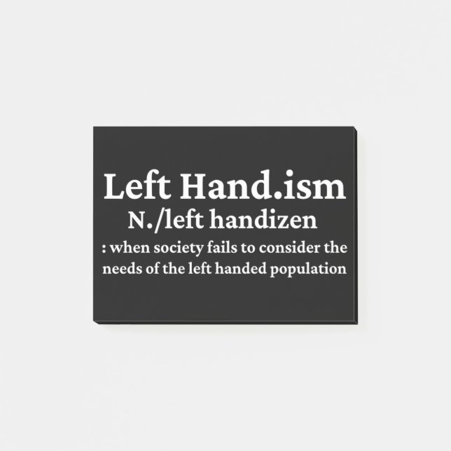 Notas Post-it® Hander izquierdo (Anverso)