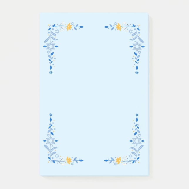 Notas Post-it® Hanukkah Framed (Anverso)