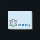 Notas Post-it® Hanukkah: Que nieve, Navidades de copo de nieve, i<br><div class="desc">Post-It Notes presenta un ilustracion de marcadores original de una deliciosa galleta de azúcar de copo de nieve. ¡Ideal para los regalos de Hanukkah o para los Navidades que pescan!</div>