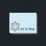 Notas Post-it® Hanukkah: Que nieve, Navidades de copo de nieve, i<br><div class="desc">Post-It Notes presenta un ilustracion de marcadores original de una deliciosa galleta de azúcar de copo de nieve. ¡Ideal para los regalos de Hanukkah o para los Navidades que pescan!</div>