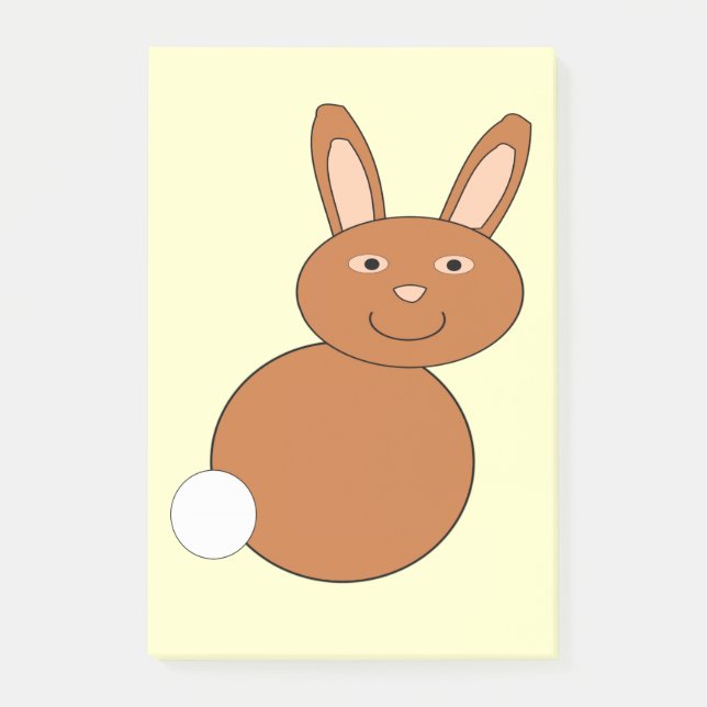 Notas Post-it® Happy Easter Bunny Post anota Pad (Anverso)