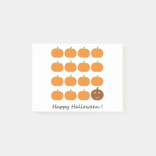 Notas Post-it® Happy Halloween Cumpkin Patch (Anverso)