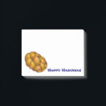 Notas Post-it® Happy Hanukkah Chanukah Challah Bread Post<br><div class="desc">Post-It Notes presenta un ilustracion original de una hogaza de pan de jalá. ¡Perfecto para Hanukkah!</div>